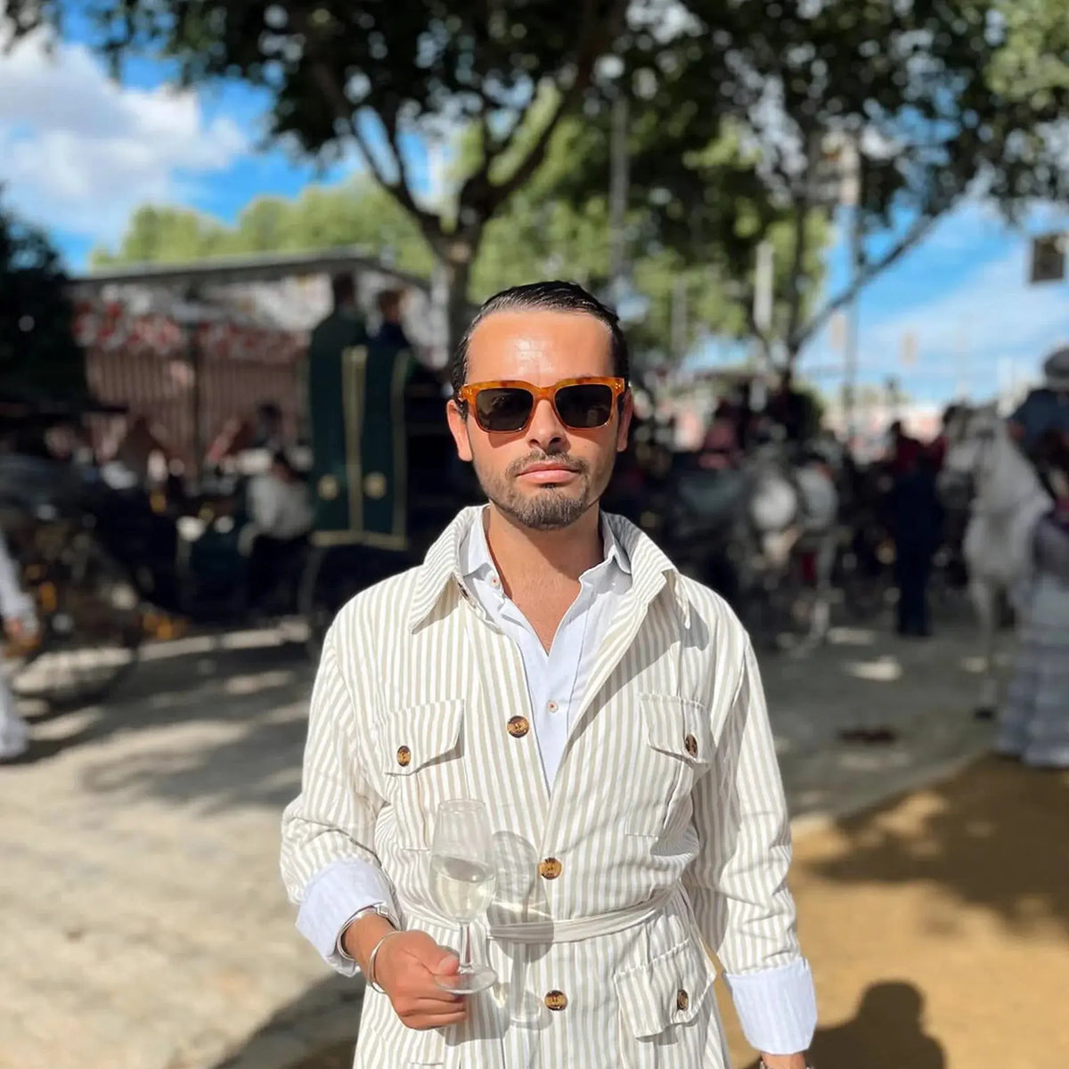 Zarautz · gafas de sol de carey con lentes verdes