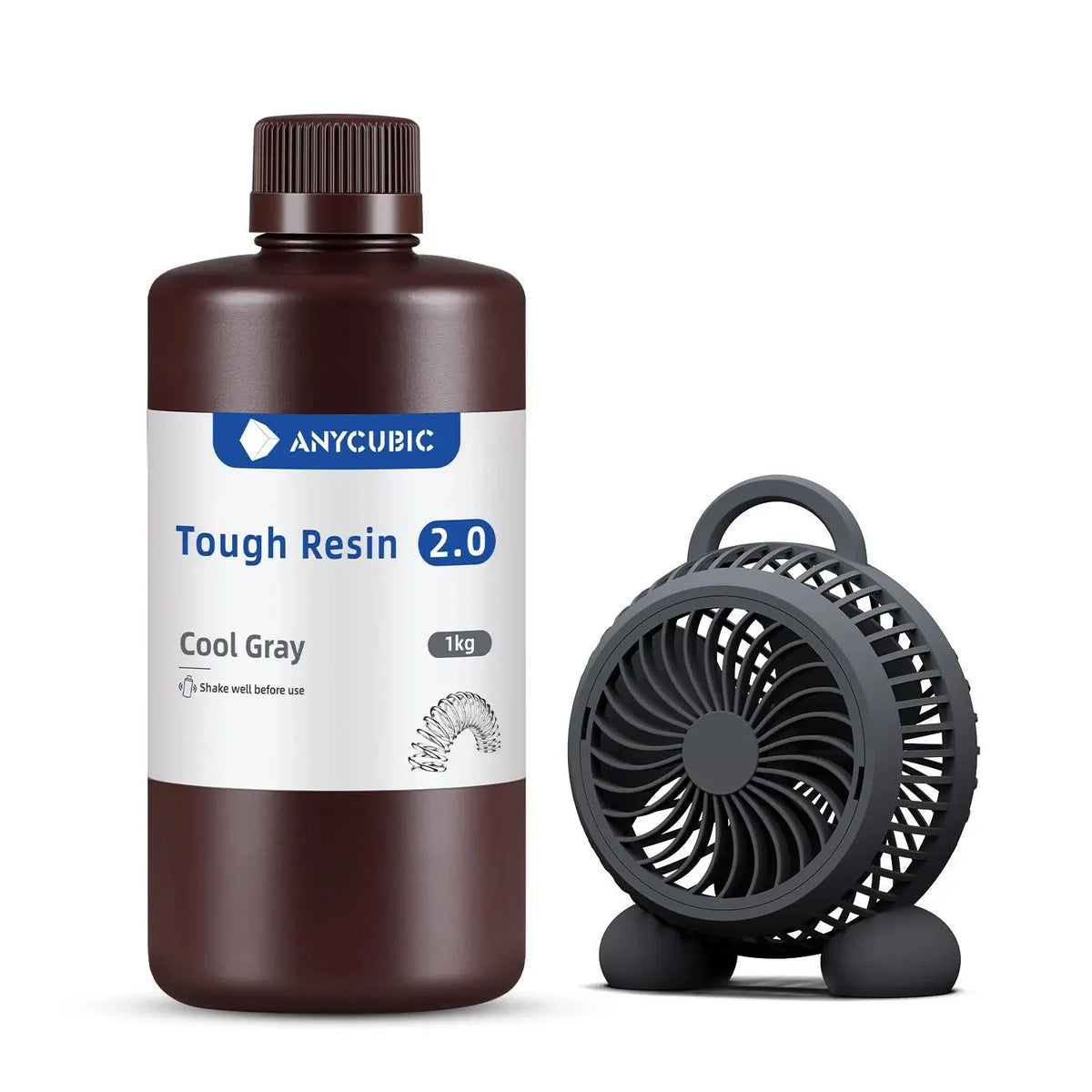 Resina resistente para impresora 3D 1 kg semiflexible Tough 2.0