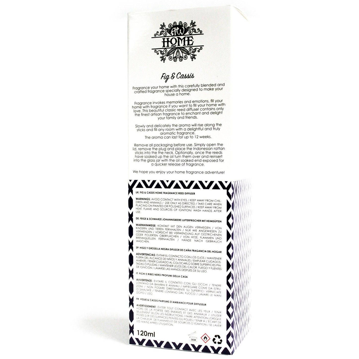 Difusor aromático 120ml - higo y grosella negra