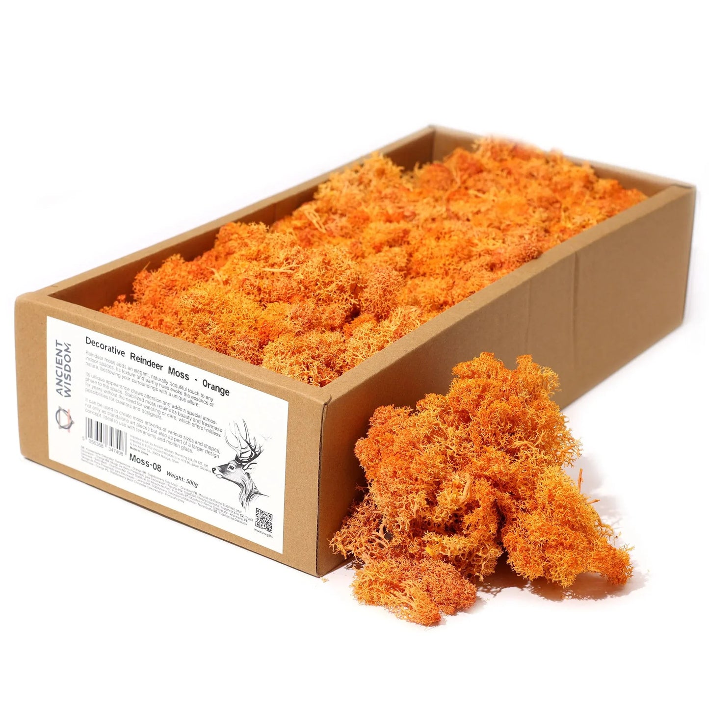 1x Musgo decorativo - Naranja - (aprox. 500g) - Ornare Living