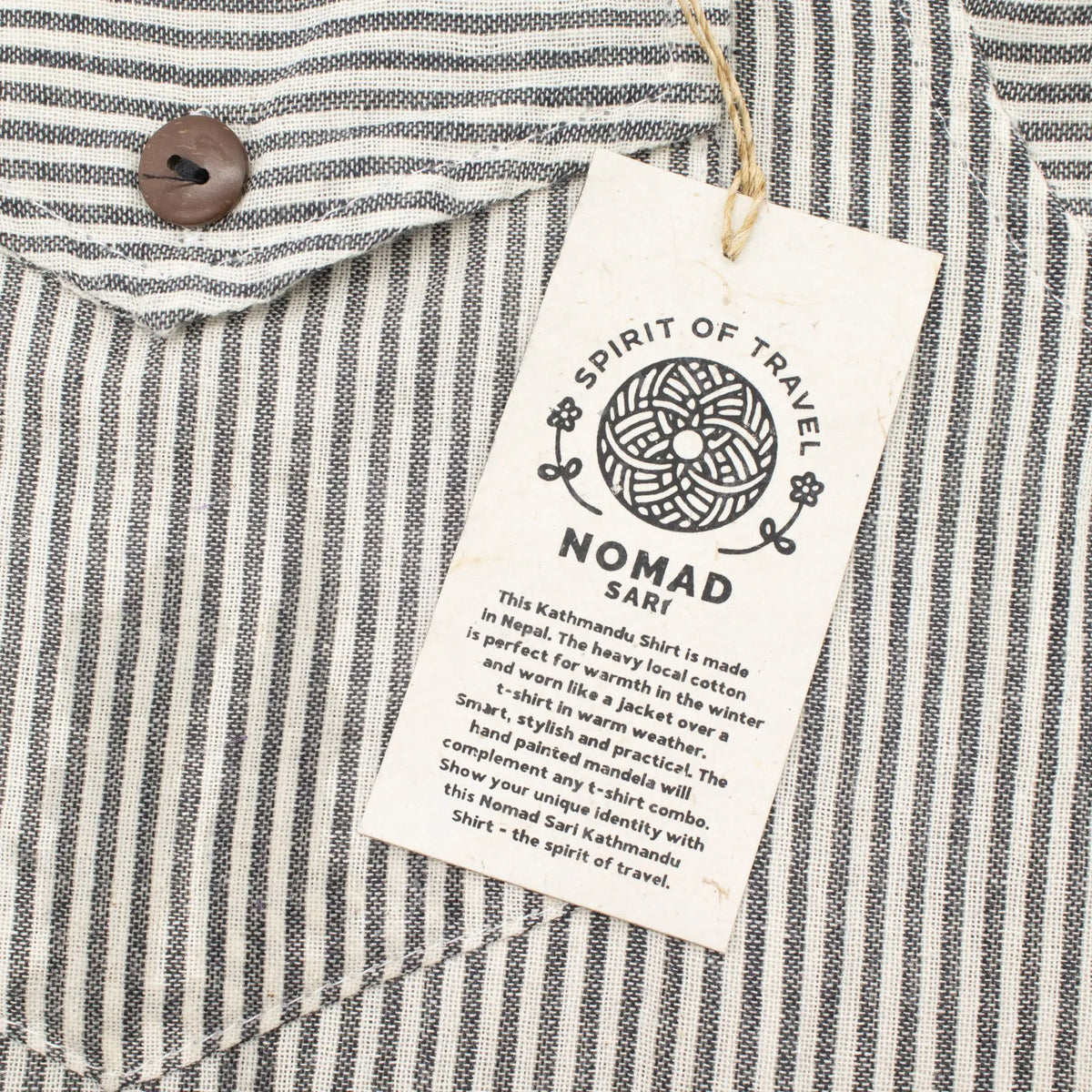 Nomad Sari Camisa de Abuelo - Gris Piedra - Grande