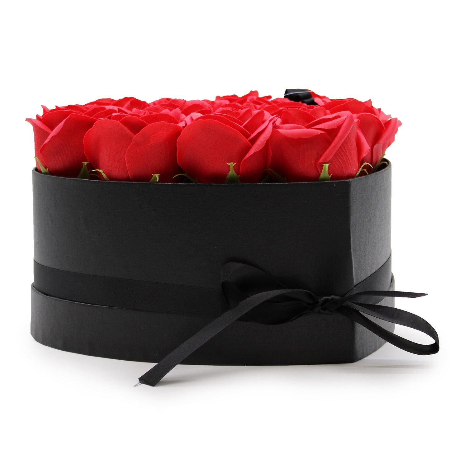 Caja de Regalo - Flor de Jabón 13 Rosas rojo - corazon