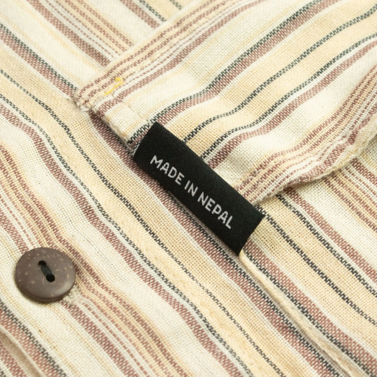 Nomad Sari Camisa de abuelo - Marrón beige - Mediano