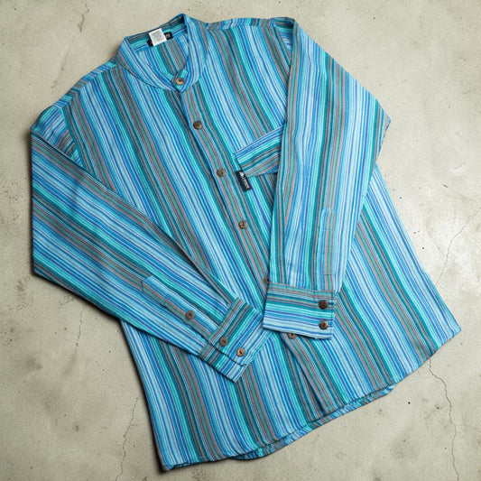 Nomad Sari Camisa de abuelo - Turquesa - Grande