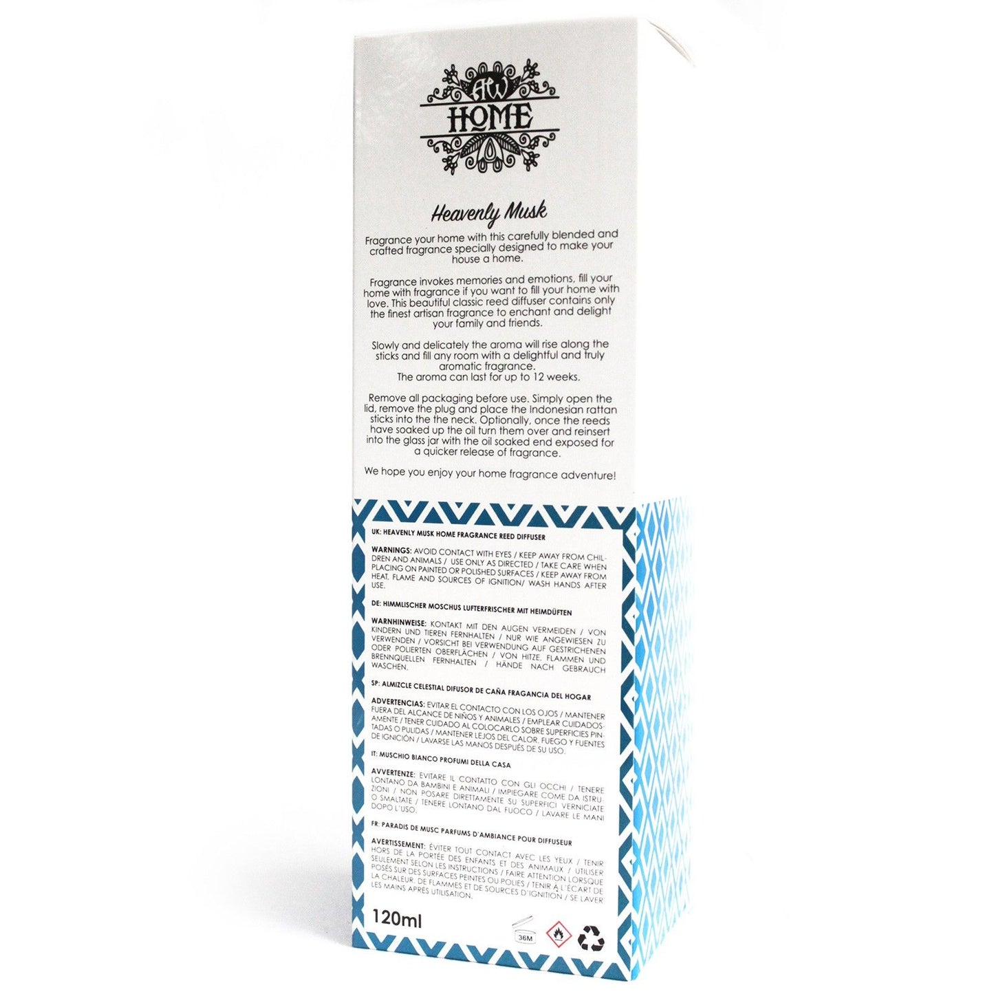 Difusor aromático 120ml - almizcle celestial