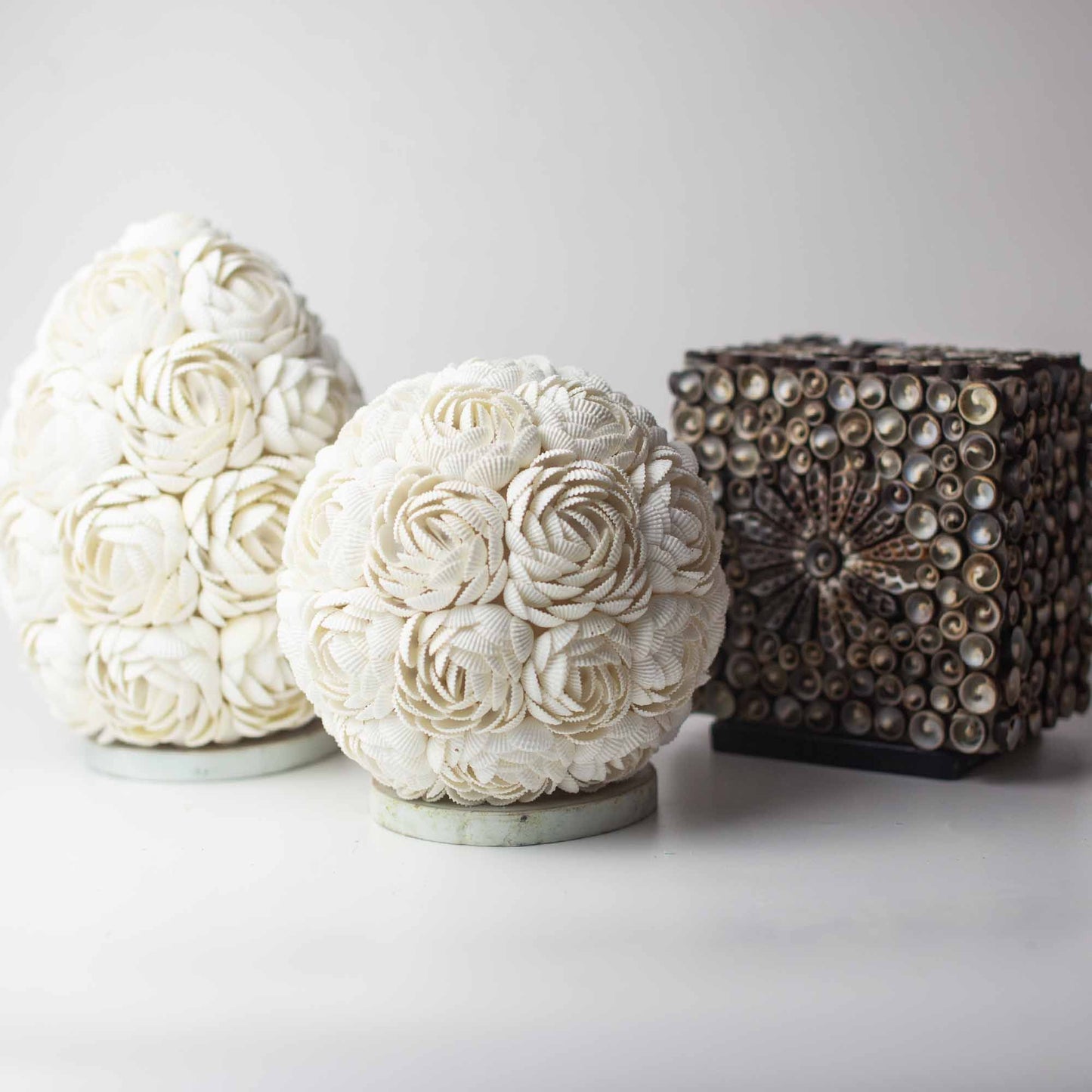 Lámpara Boho Sea Shell - Rosa Ovalada - 20cm