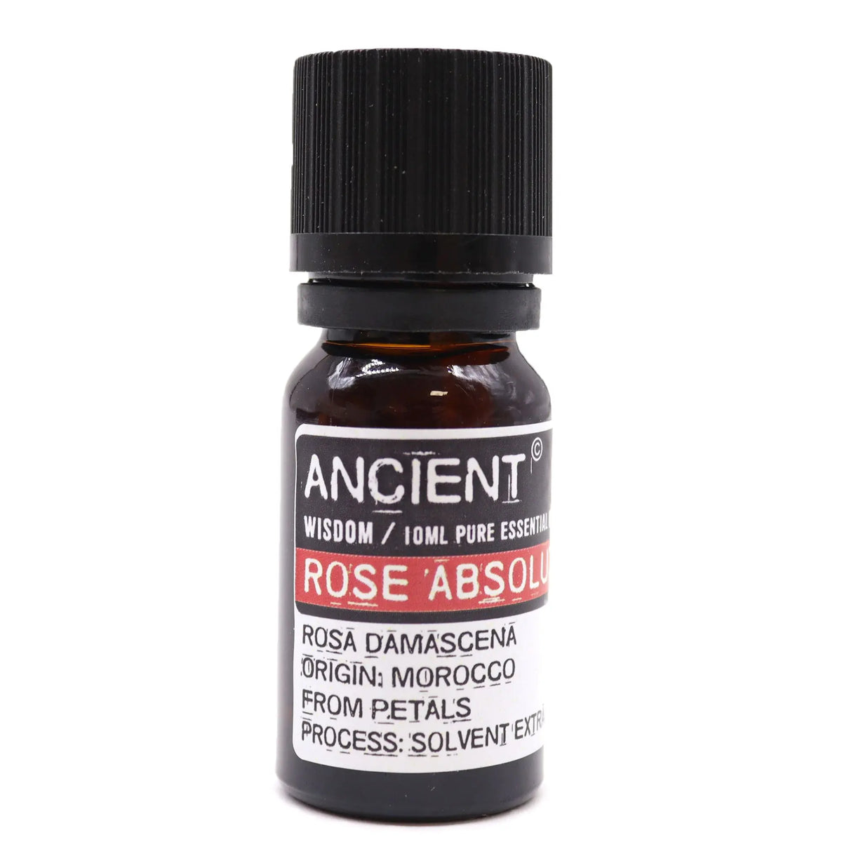 Aceite esencial de rosa absoluta, color ámbar, 10 ml, origen Marruecos, extracto de pétalos, estilo natural.