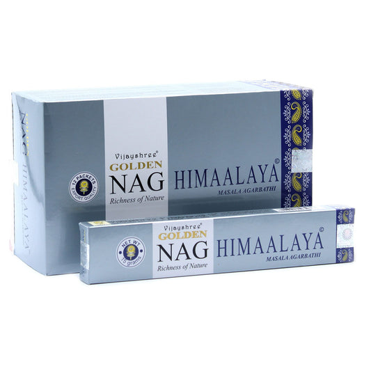 🏔️ Incienso Golden Nag Himalaya 15g - Aroma Místico Vijayshree