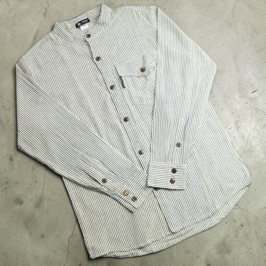 Nomad Sari Camisa Grandad - Gris Piedra - XL