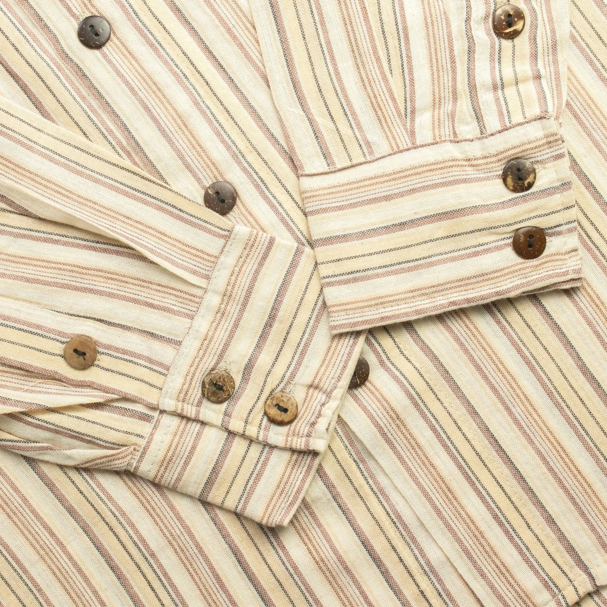 Nomad Sari Grandad Shirt - Marrón Beige - Grande