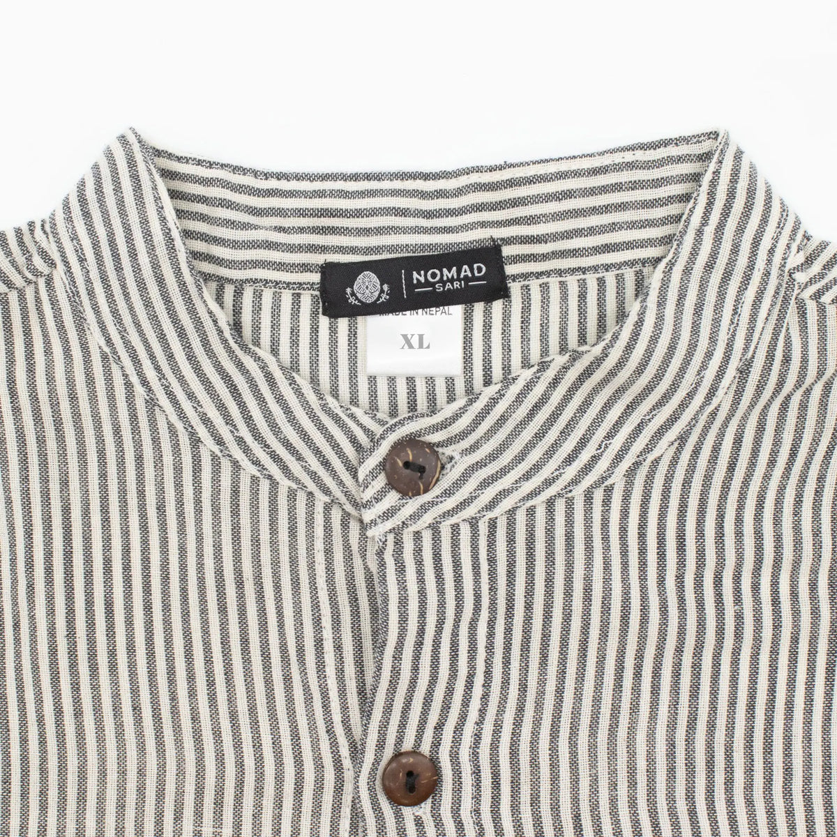 Nomad Sari Camisa Grandad - Gris Piedra - XL