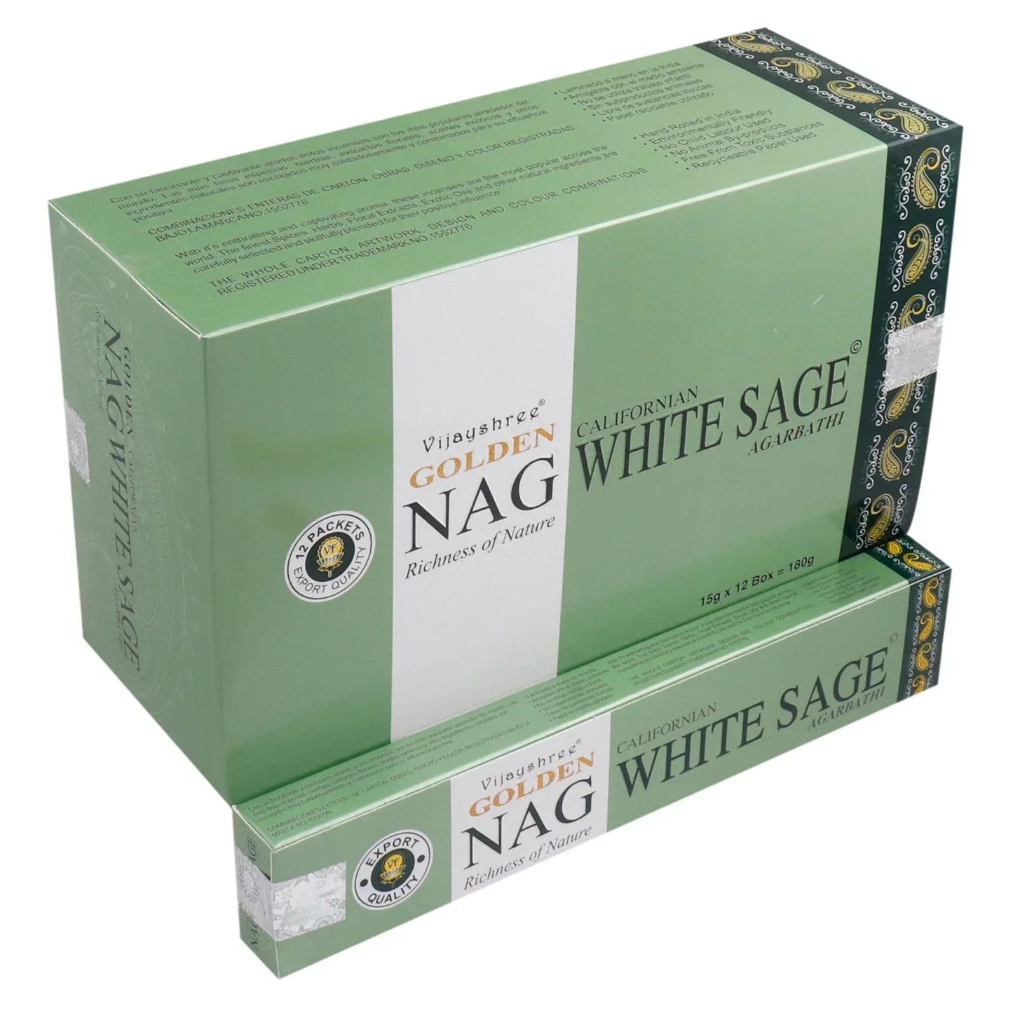 15g Incienso Dorado Nag - Salvia Blanca - Ornare Living