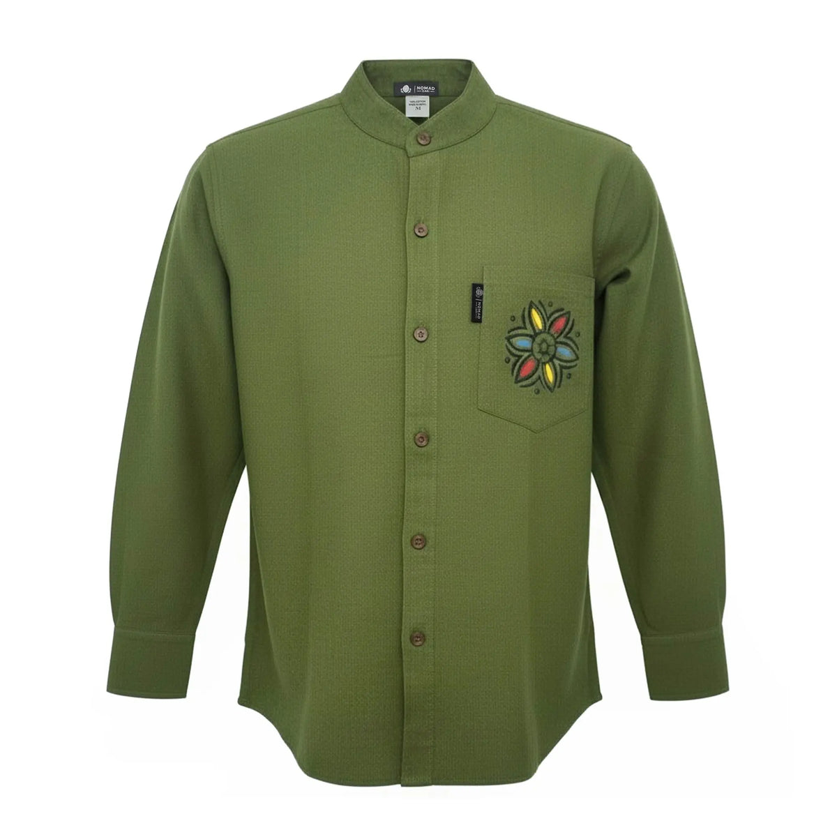 Nomad Sari Kathmandu Shirt - Verde Bosque - Mediano