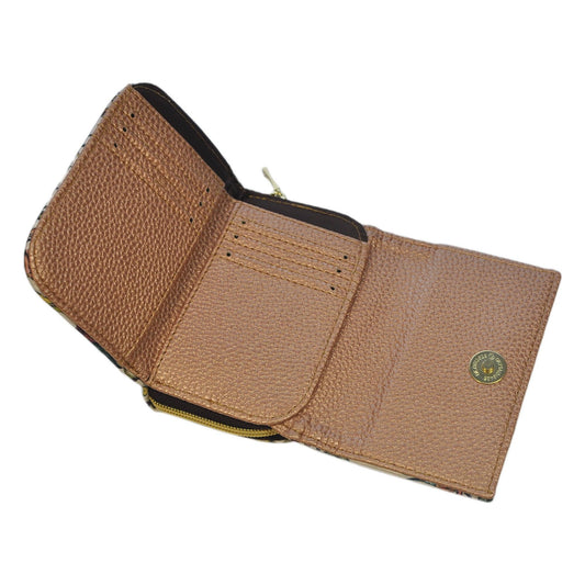 Cartera Mediana para Mujer Dalia Peonia Floral Cuero Vegano | CHULA Tulum