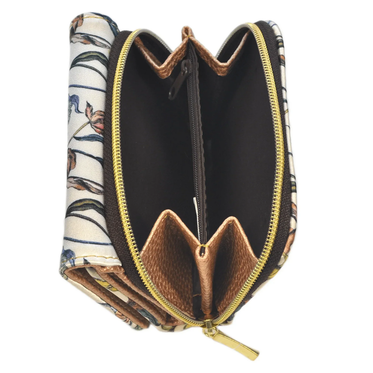 Cartera Mediana para Mujer Dalia Peonia Floral Cuero Vegano | CHULA Tulum