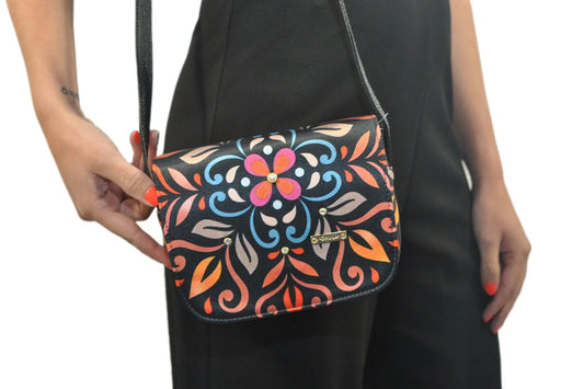 Bolso bandolera pequeño Julie Shoulder Mandala Gautama colorida | CHULA Tulum