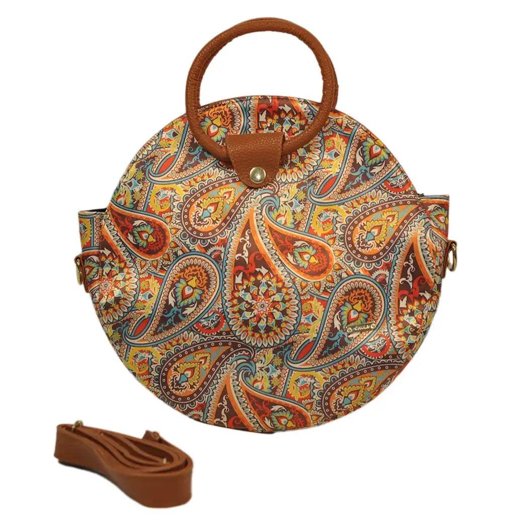 Bolso de mano y bandolera mediana Anabel Garigol Naranja | CHULA Tulum