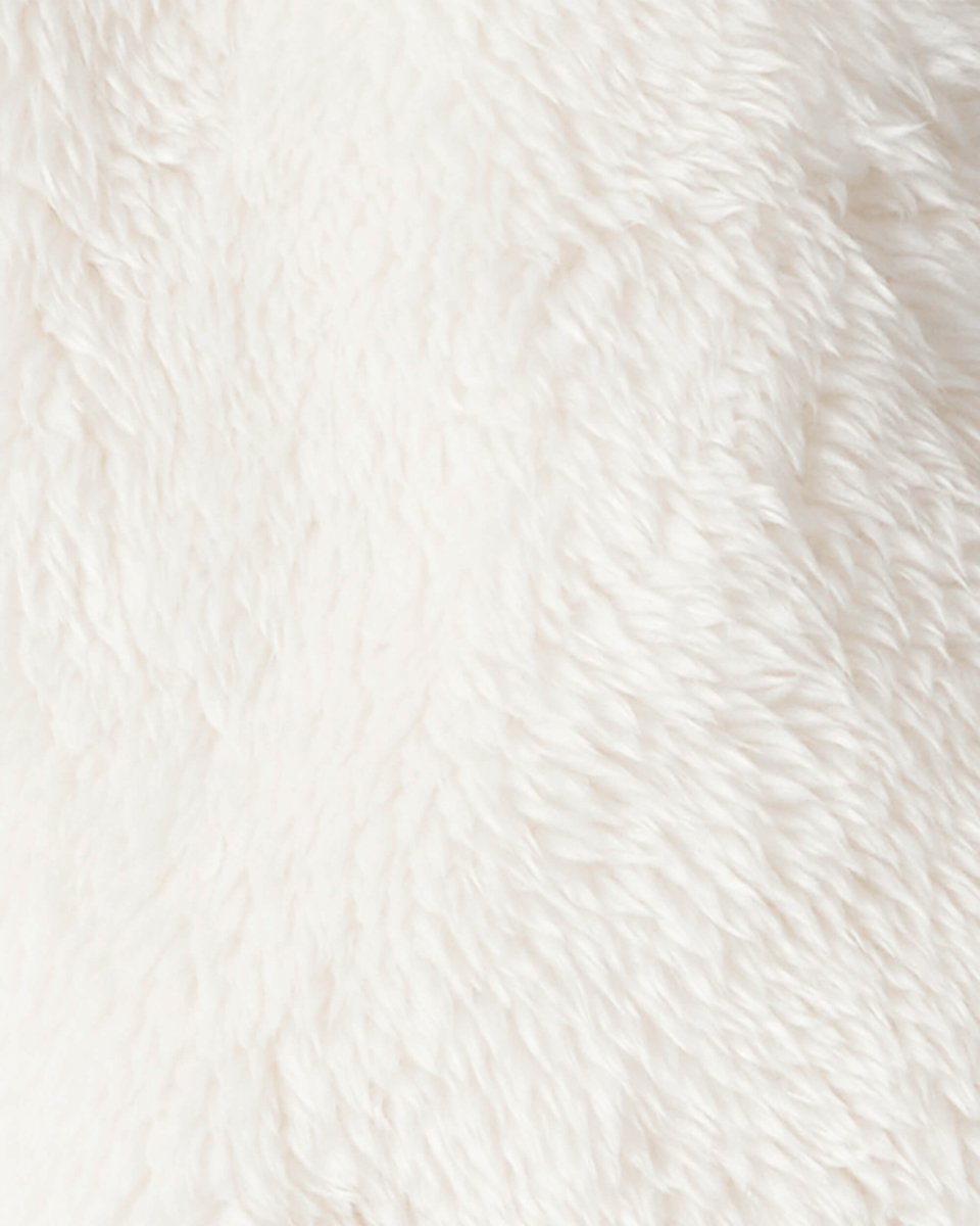 Chaqueta de sherpa blanco