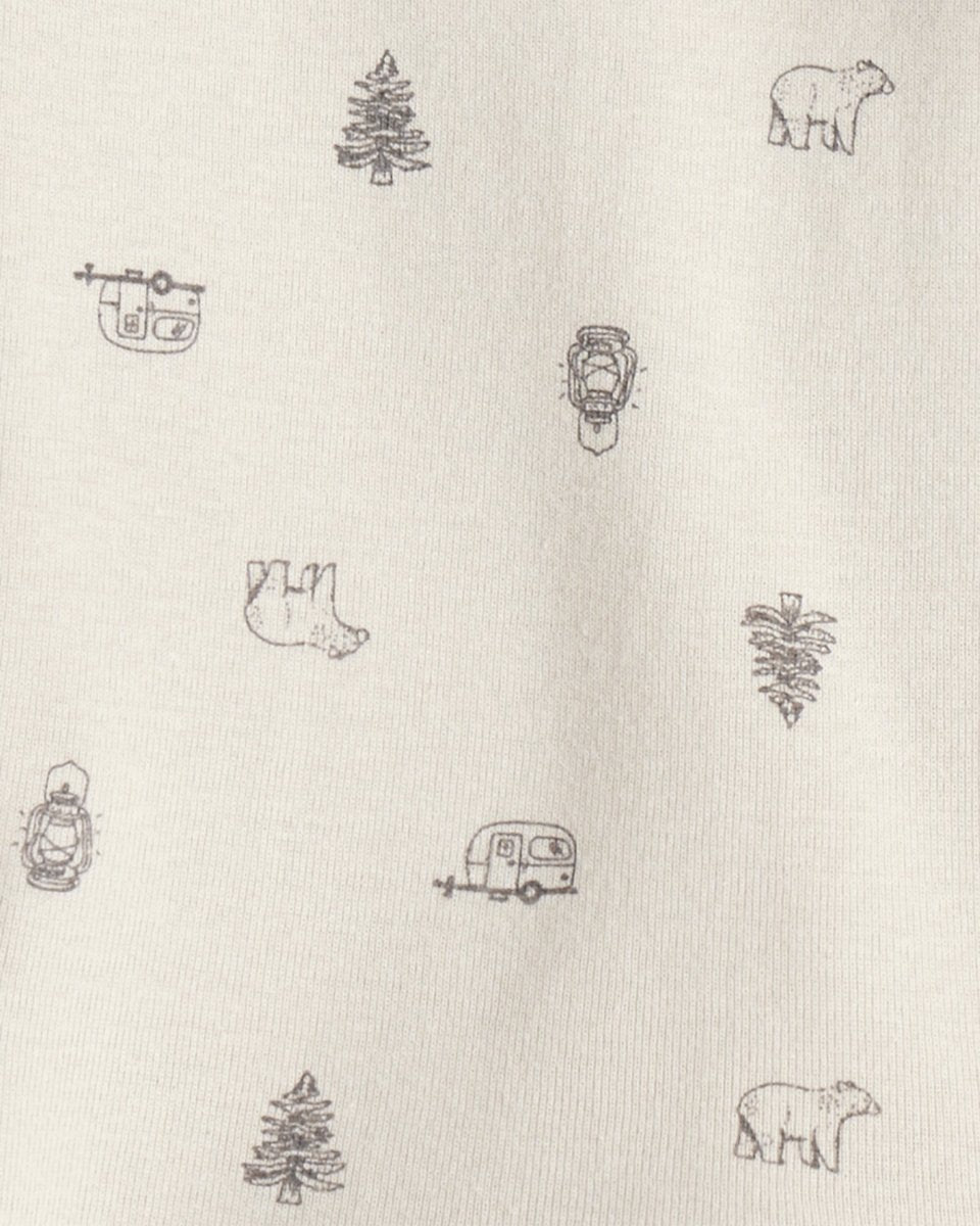 Conjunto 3 piezas chaleco sherpa, body y pantalón neutro