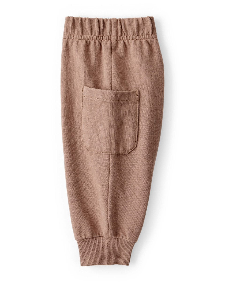 Conjunto tres piezas con cárdigan acolchado, body de rayas y pantalón