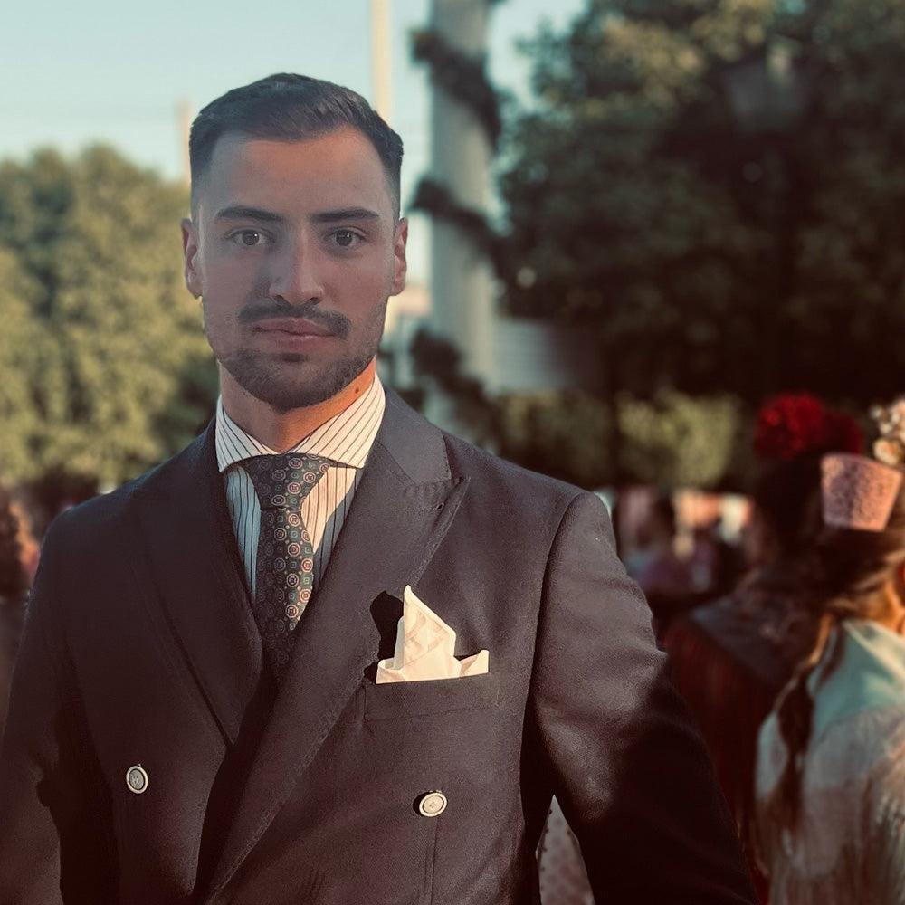 Varenna · corbata estilo italiano verde