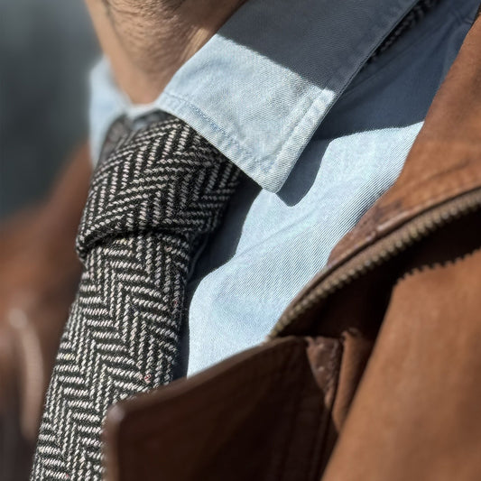 Dinamarca · corbata de lana negra