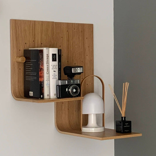 Estantería de pared de madera Brera – repisa flotante