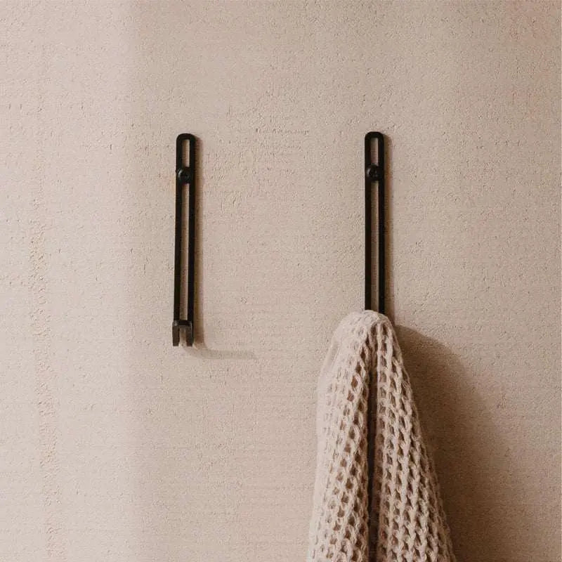 Gancho de pared en acero inoxidable negro beige o blanco