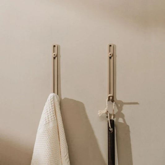 Gancho de pared en acero inoxidable negro beige o blanco