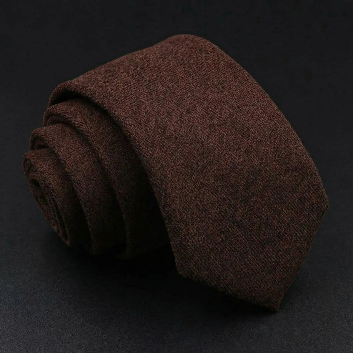 Gobi · corbata marrón chocolate suave