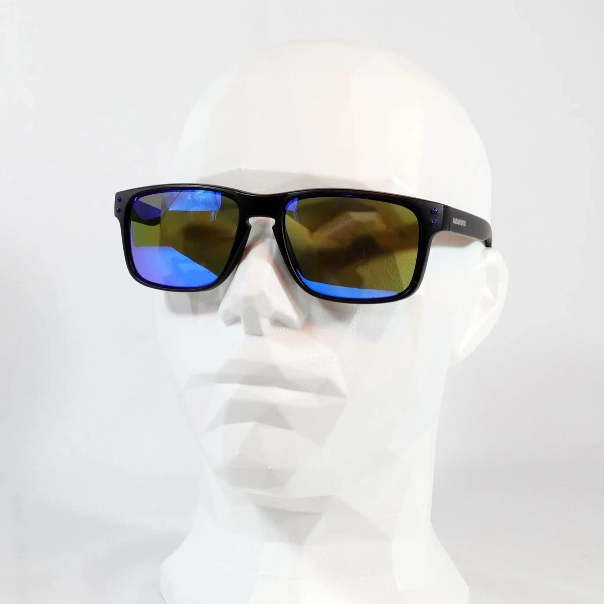 Montijo · gafas de sol negras con lentes azules reflectantes