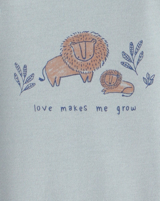 Pack 4 bodies de manga larga safari en azul/neutro