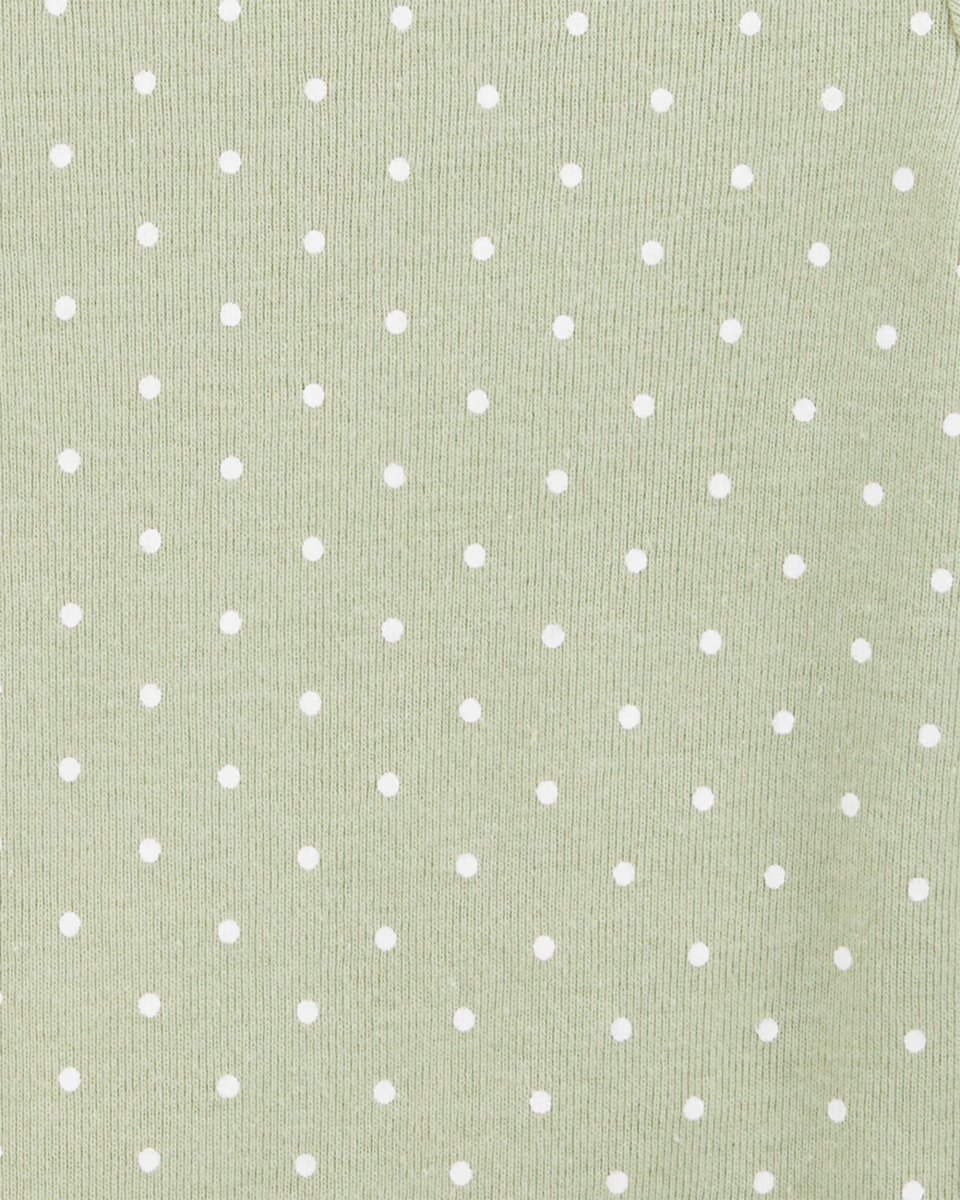 Pack de cuatro bodies de manga larga con estampado acuático, lunares y caballito de mar