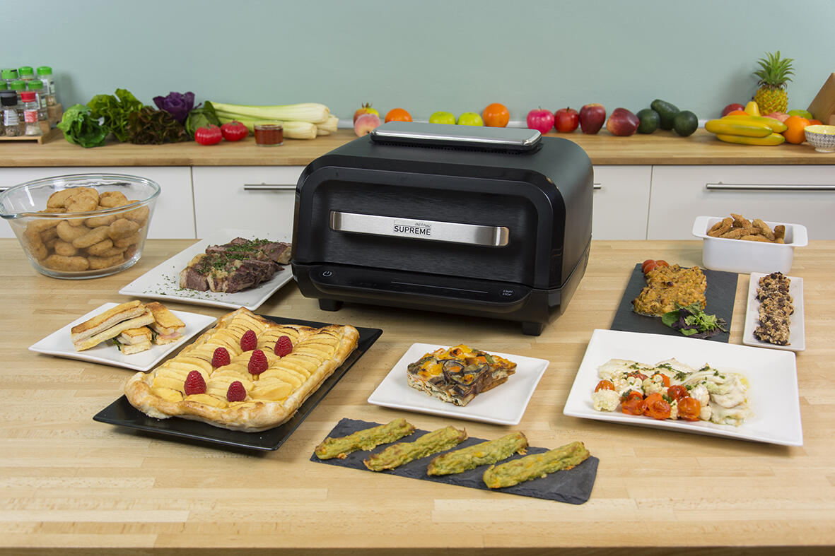 Grill, horno y Air Fryer 8 funciones en 1