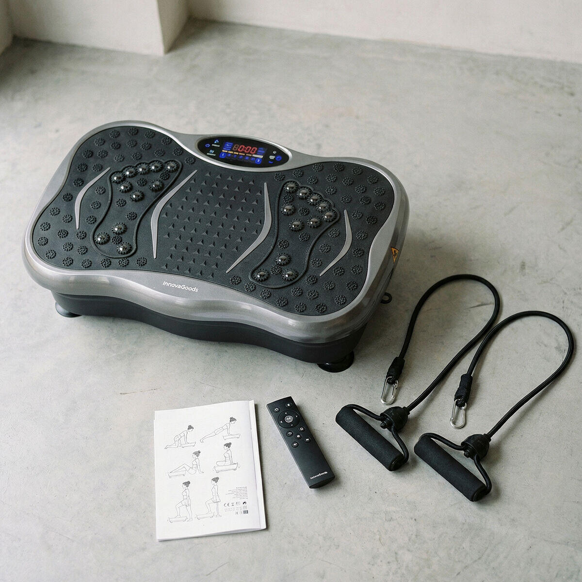 Plataforma Vibratoria con Altavoz, Bandas de Resistencia y Mando a Distancia Vivflow InnovaGoods