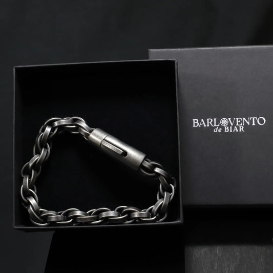 Pulsera Aludra · Pulsera de cadena hervida negra