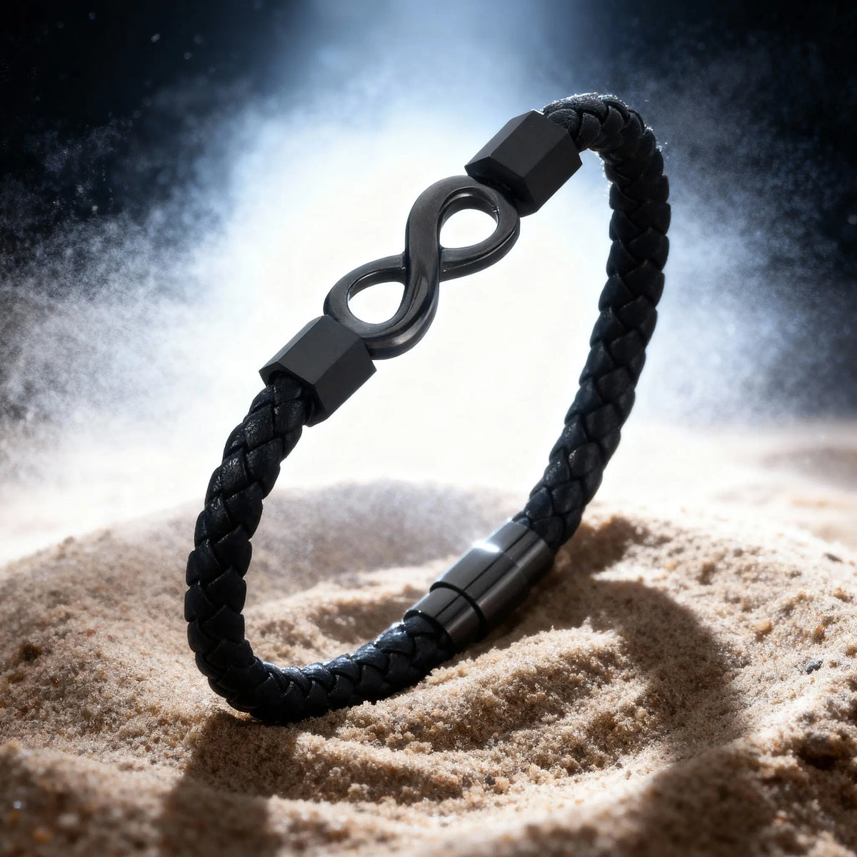 Pulsera Draco · Cuerda de cuero de vaca infinito