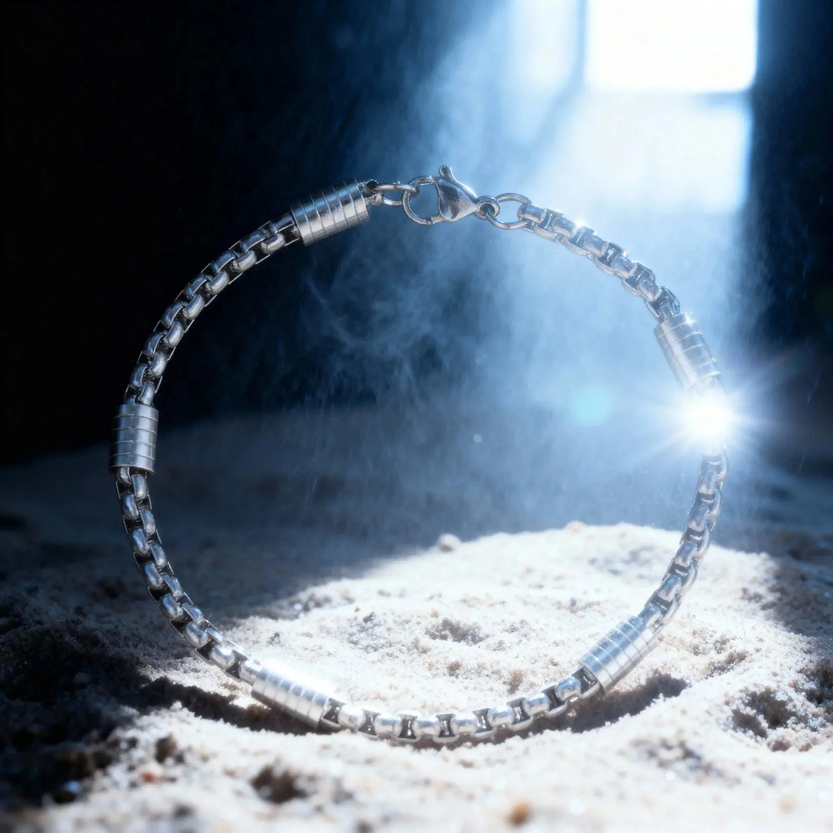 Pulsera Elara · Pulsera cadena con eslabones geométricos