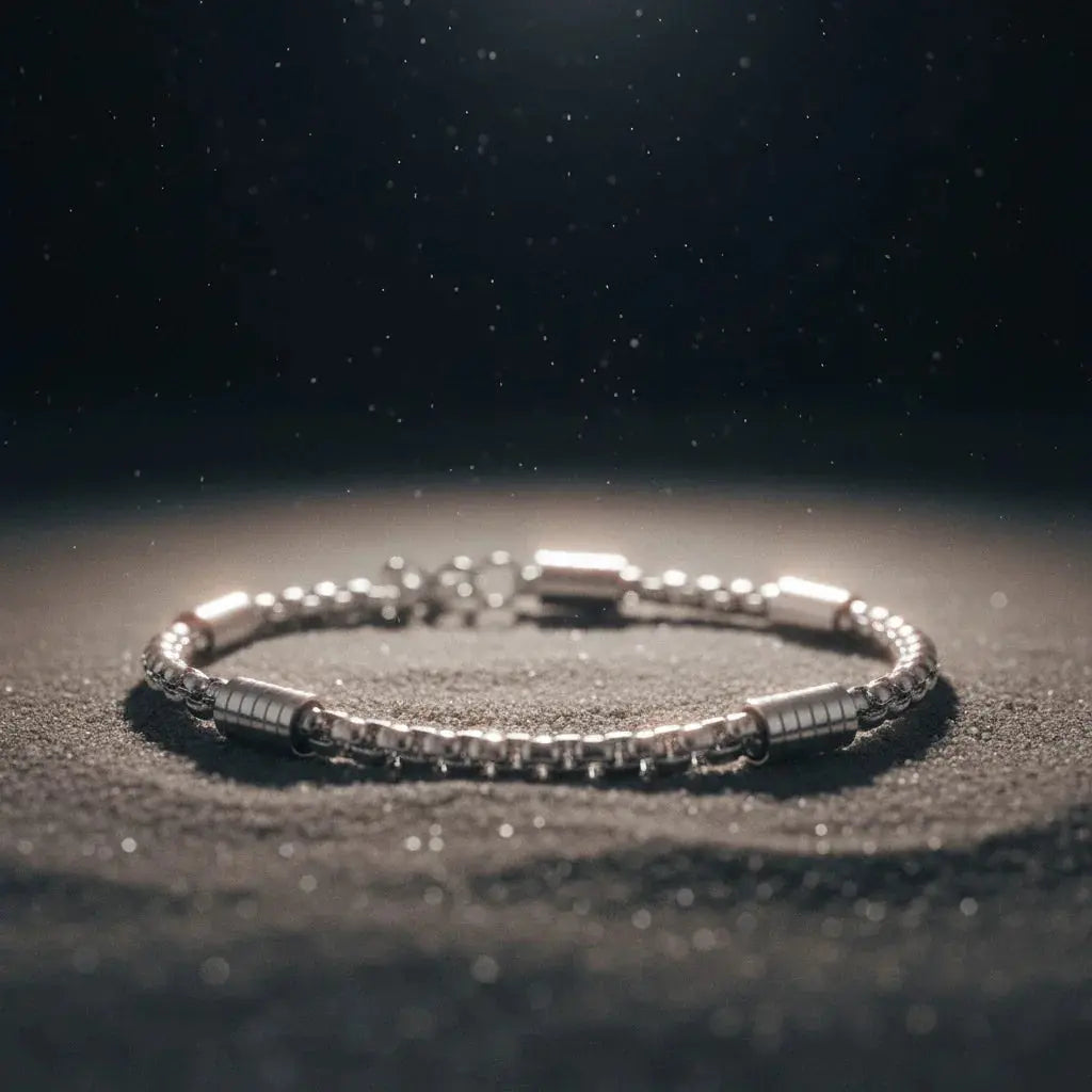Pulsera Elara · Pulsera cadena con eslabones geométricos