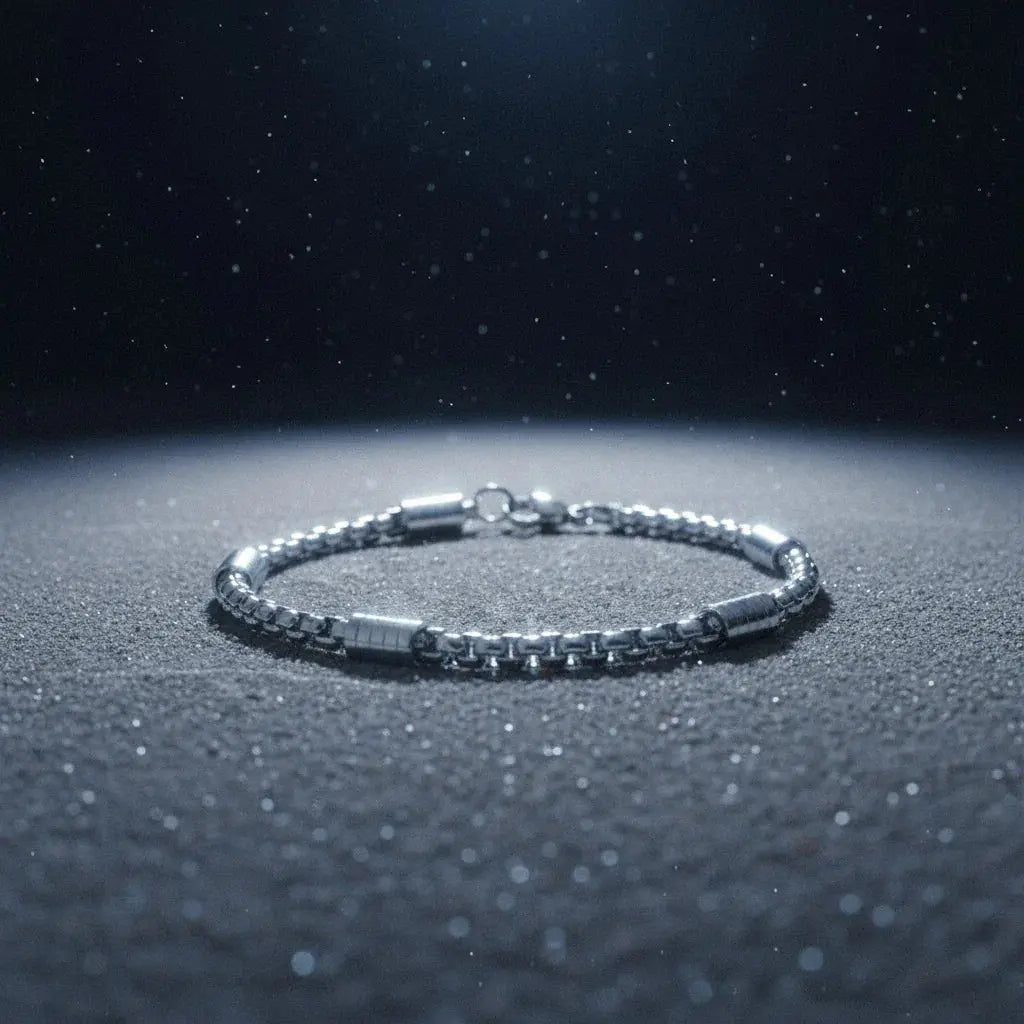 Pulsera Elara · Pulsera cadena con eslabones geométricos