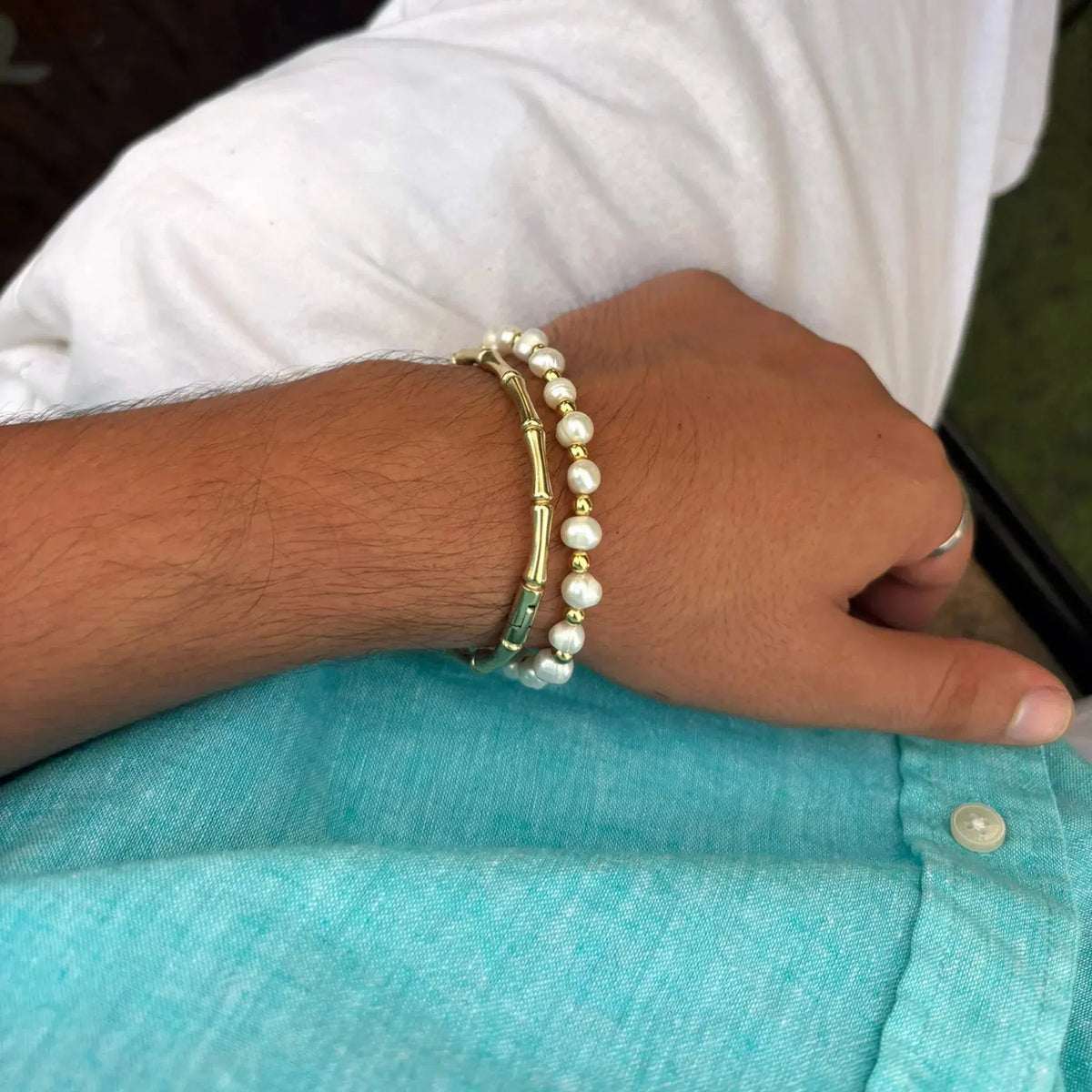 Pulsera Bambú · Pulsera rígida
