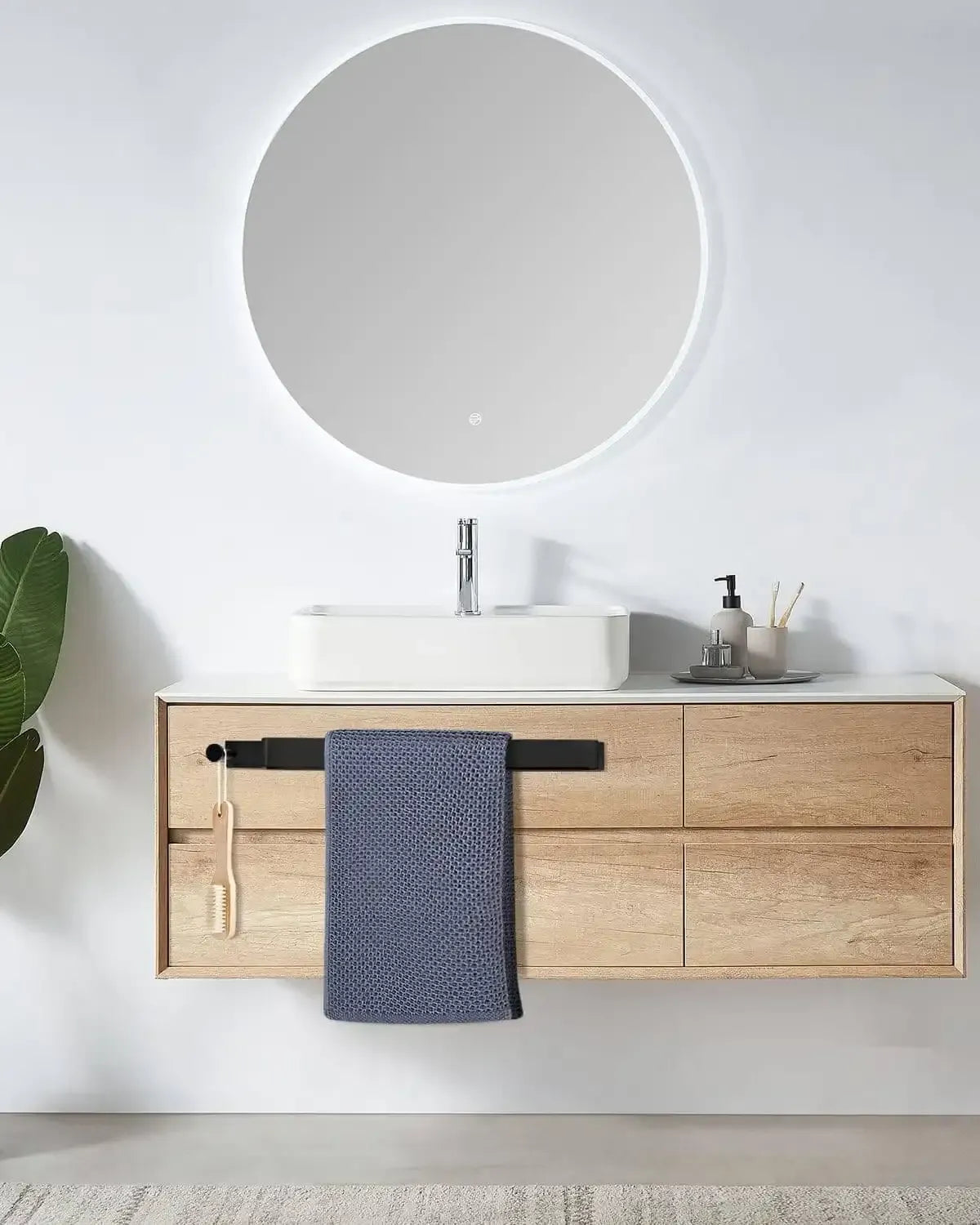 Toallero baño Torino – barra toallero sin taladro