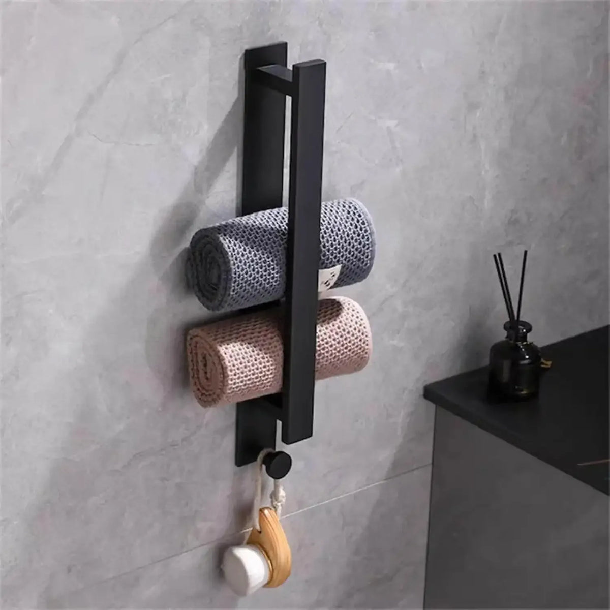Toallero baño Torino – barra toallero sin taladro