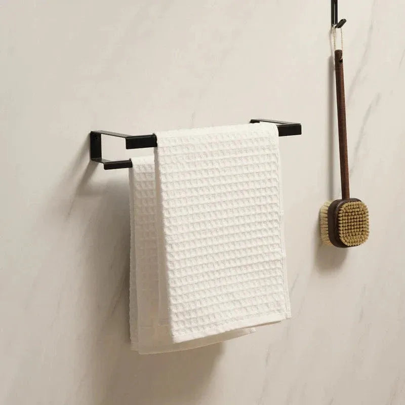 Toallero de pared en acero inoxidable individual o doble