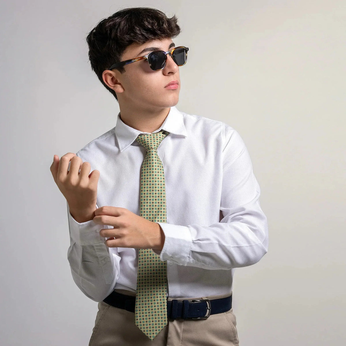 Venezia · corbata estilo italiano verde lima