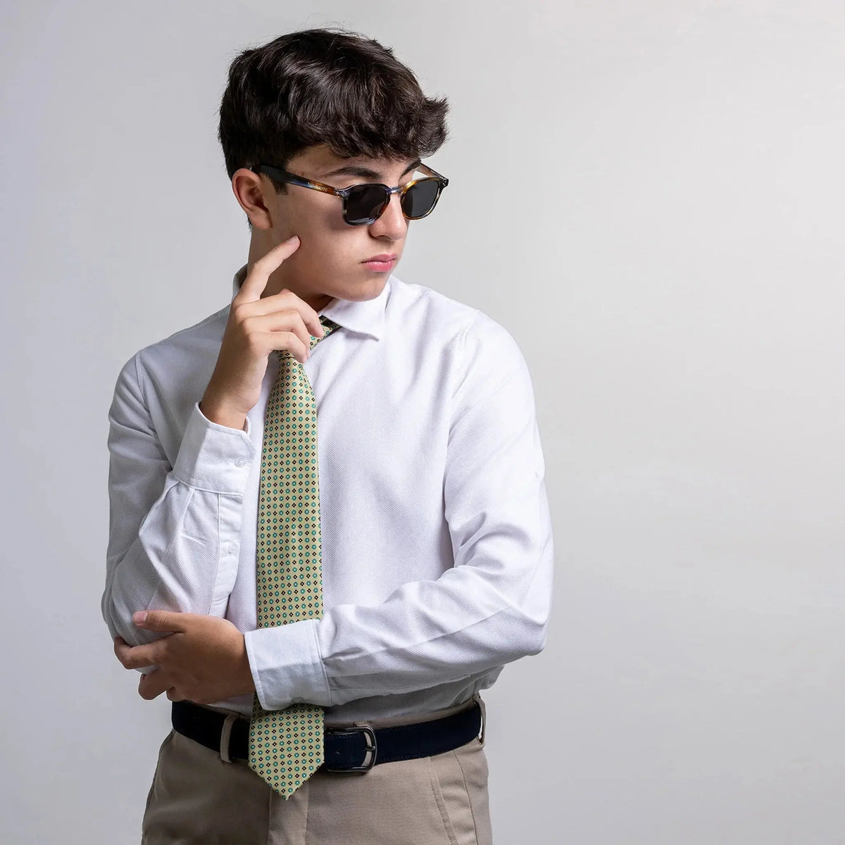 Venezia · corbata estilo italiano verde lima