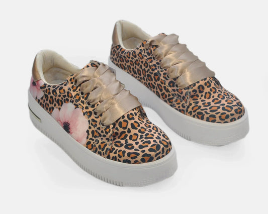 Zapatillas Urbanas de Mujer Animal Print - Moda Sostenible Cuero Vegano | CHULA Tulum