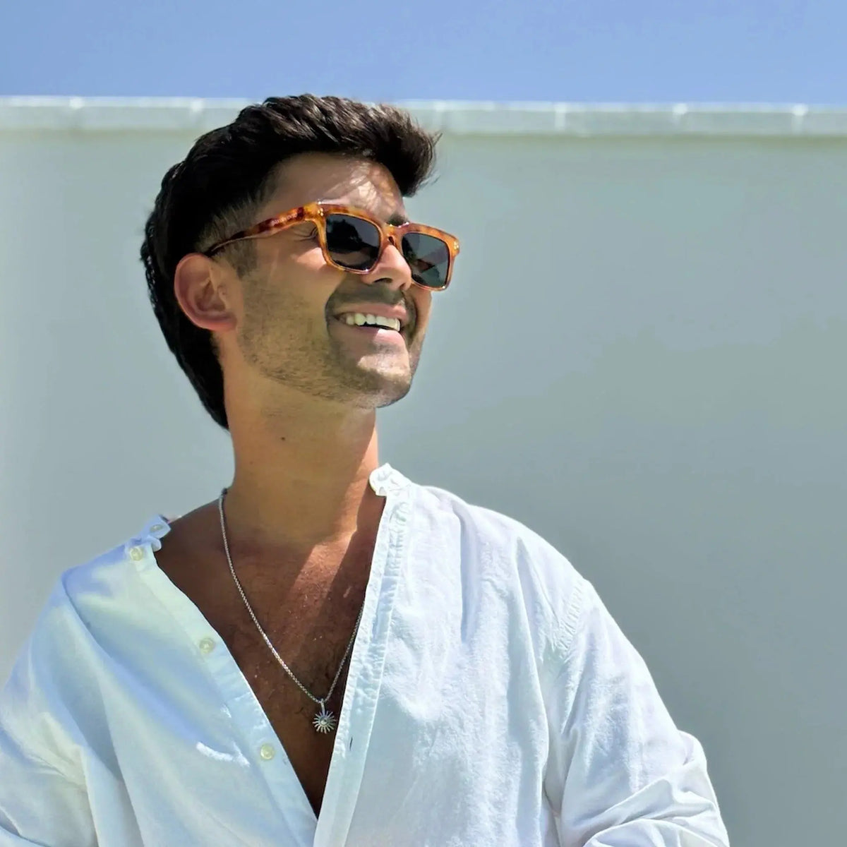 Zarautz · gafas de sol de carey con lentes verdes