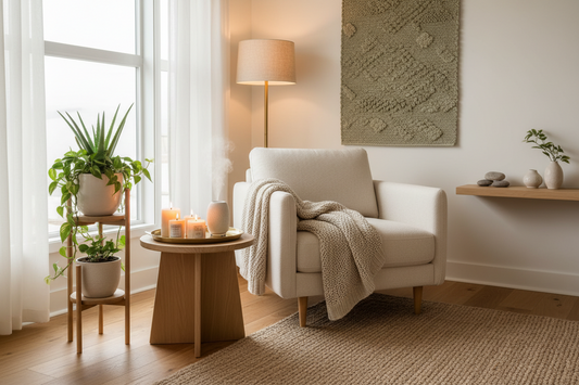 Cómo Transformar tu Hogar en un espacio de bienestar acogedor con iluminacion suave y decoracion natural