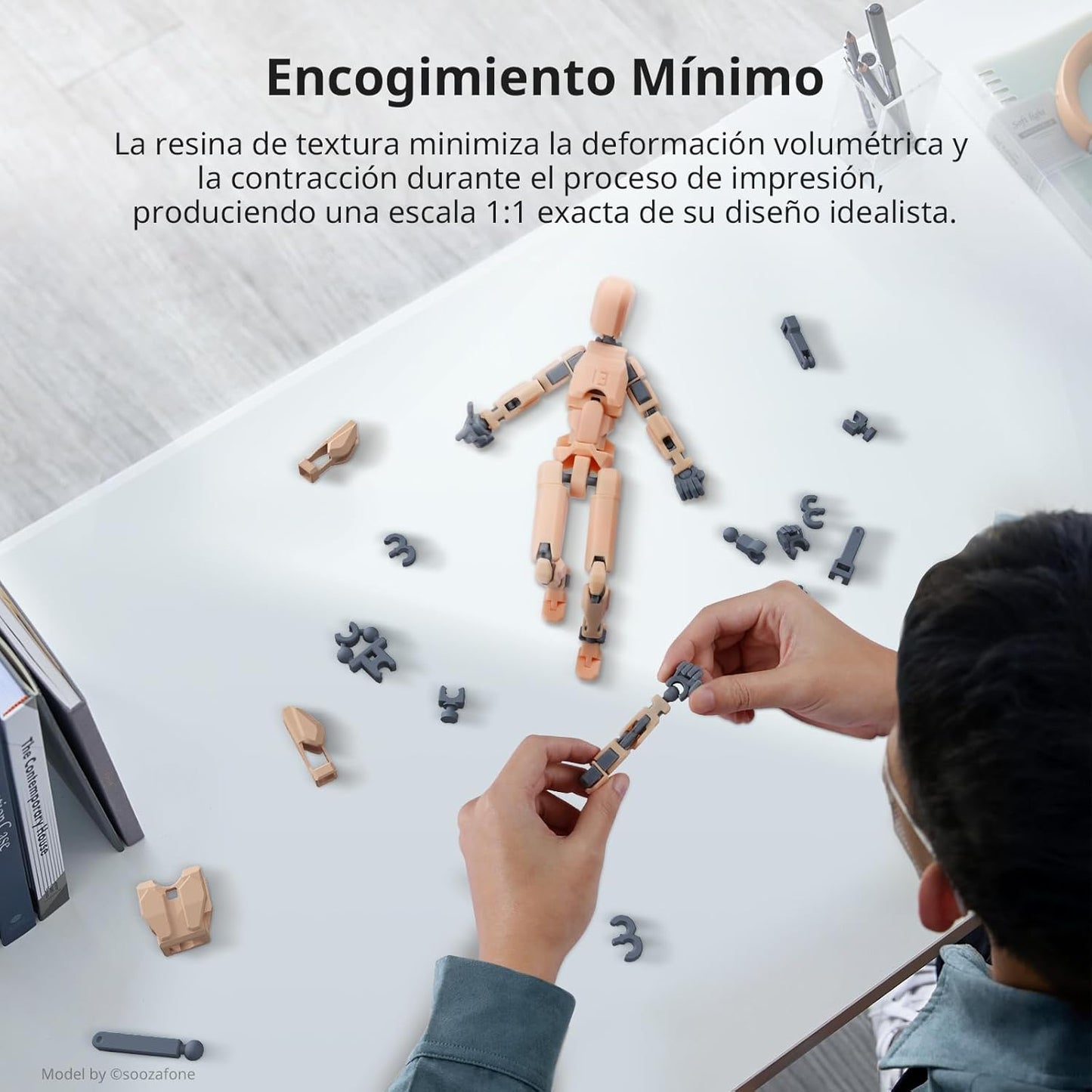 Resina texturizada 14K gris 1kg para miniaturas y figuras 3D